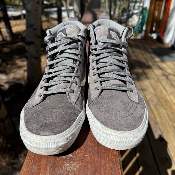 VANS SK8-HI MTE 'PEWTER' GRAY MEN'S 8.5 W 10 SCOTCH GUARD INSULATED - Picture 2 of 6